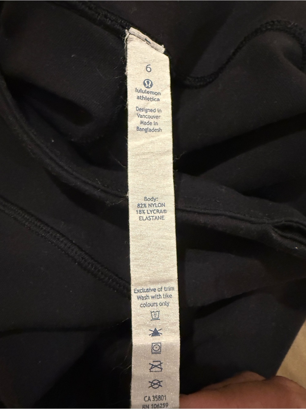 lululemon athletica Black Stretch Performance Leggings - Picture 3 of 4